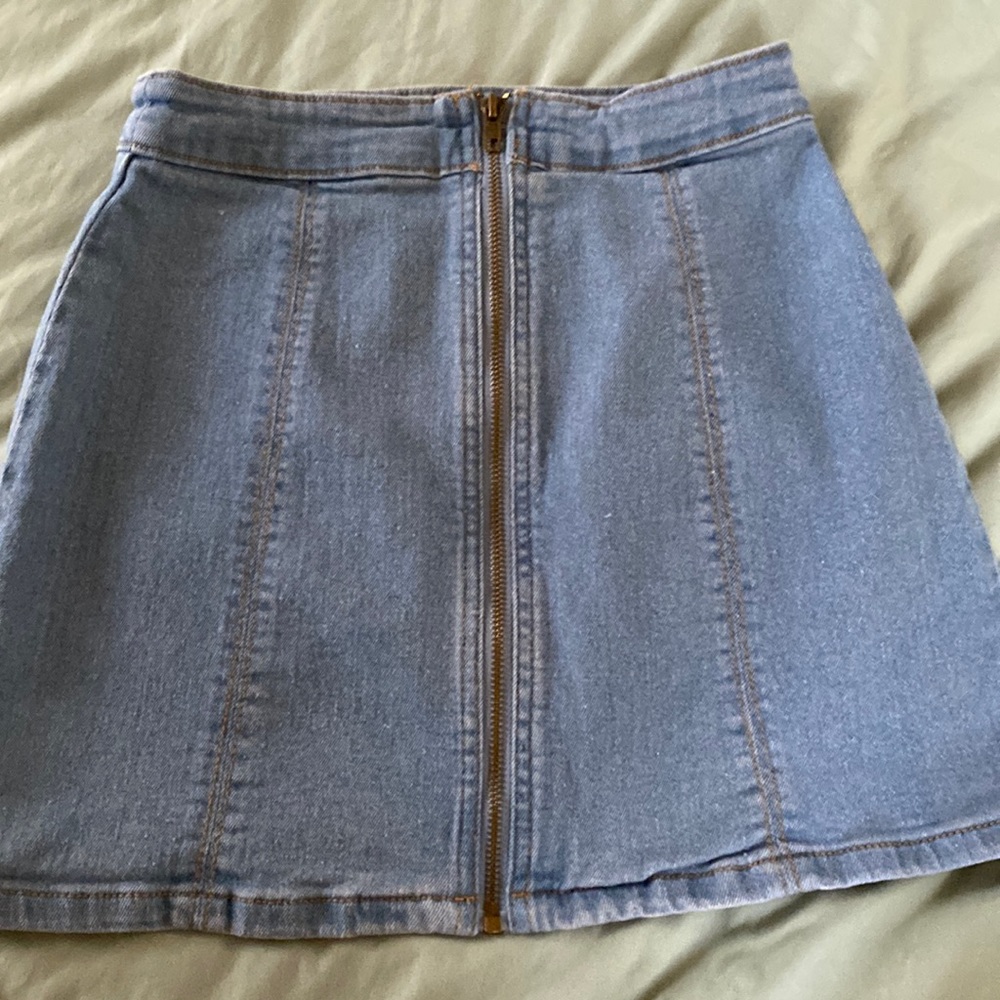 Mini jean skirt